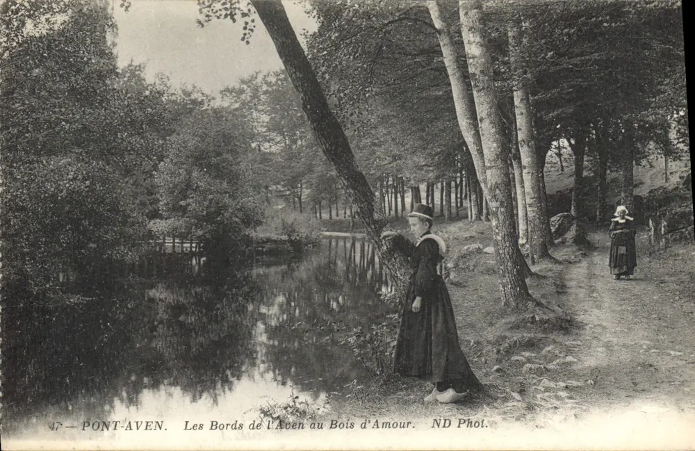 Pont-Aven — Die Ufer des Aven im Bois d'Amour — ND Phol. - Vorderseite