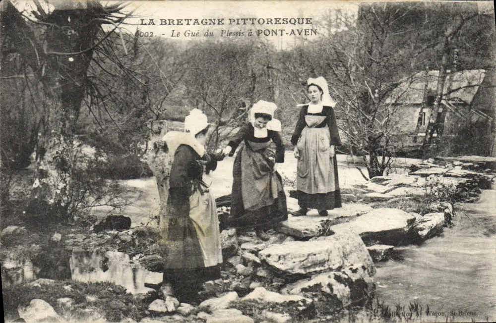 Der Gué du Plessis bei Pont-Aven — Pittoreskes Bretagne — Sammlung Waron, St Brieuc - Vorderseite