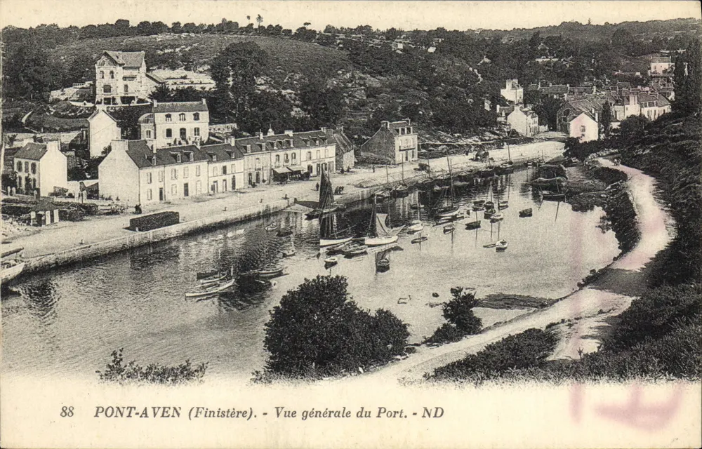 Pont-Aven (Finistère) — Allgemeiner Blick auf den Hafen — ND - Vorderseite