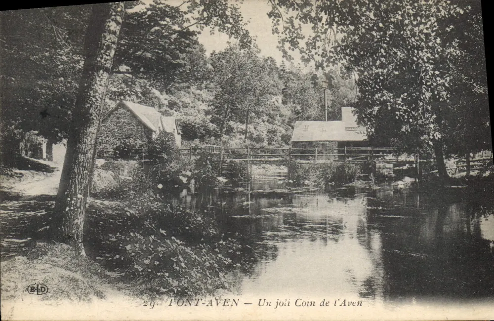 Pont-Aven — Ein hübscher Winkel des Aven — Verlag BLD, Nr. 29 - Vorderseite
