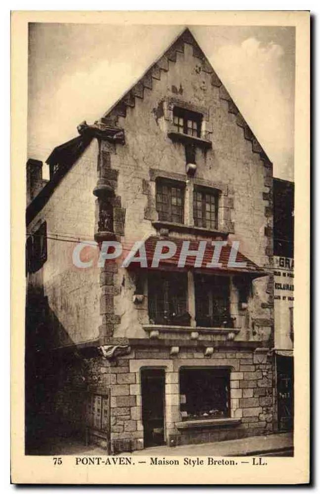 Ponte-Aven — Casa no Estilo Bretão — LL. - Frente