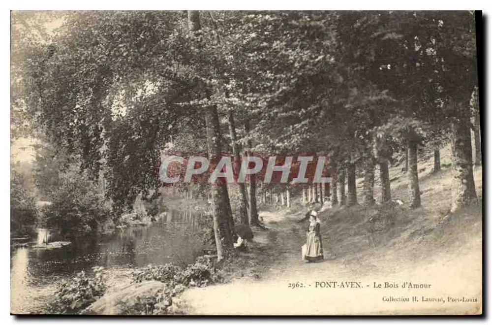 PONT-AVEN - A Floresta do Amor — Coleção H. Laurent, Port-Louis - Frente