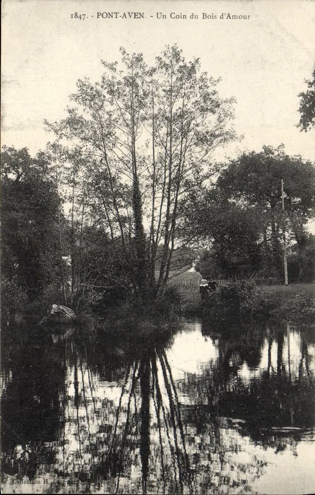 Pont-Aven - Ein Eckchen des Bois d'Amour — Collection H. Lourdes - Vorderseite