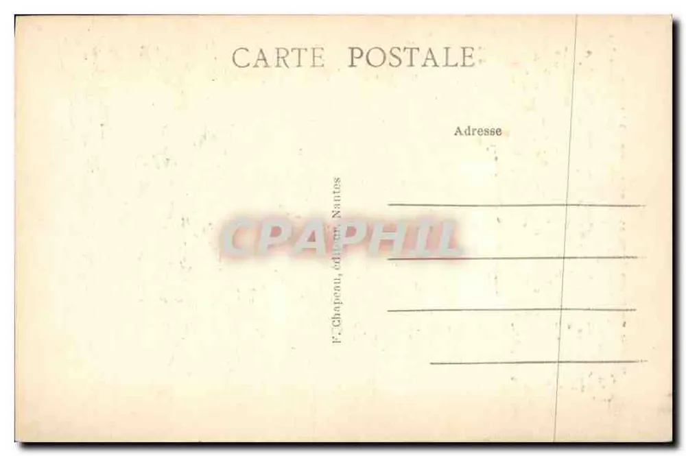 Baronesa de Charette — Retrato — F. Chapeau, editor Nantes, n° 218 - Reverso