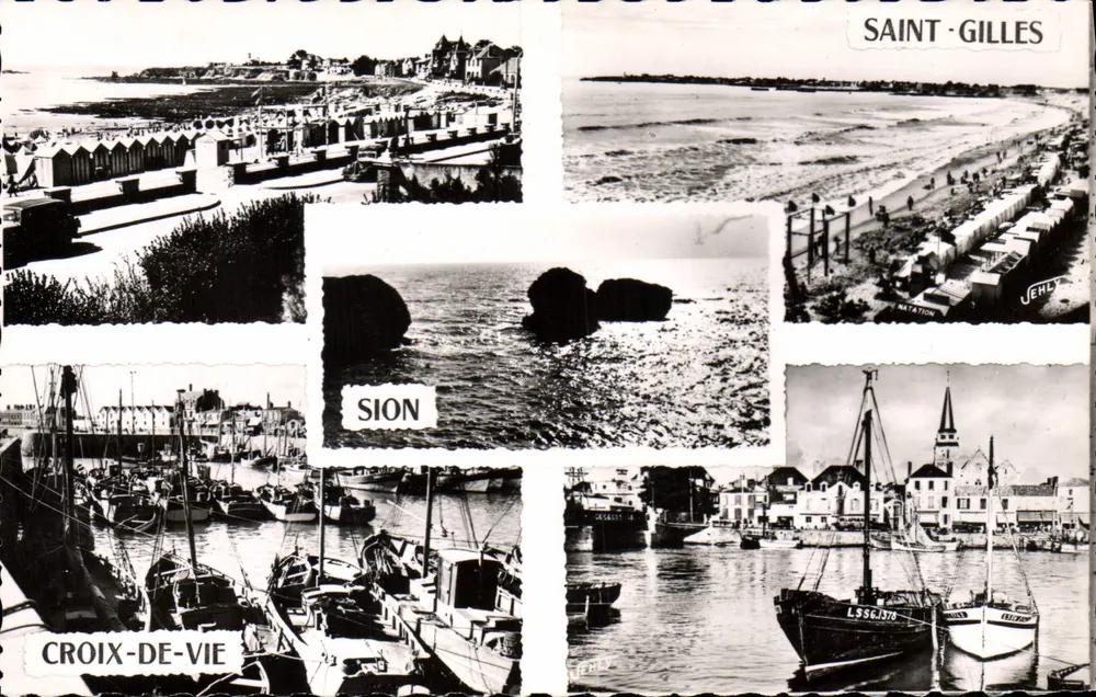 Saint-Gilles, Sion, Croix-de-Vie — Landschaftskollagen — JEHLY - Vorderseite
