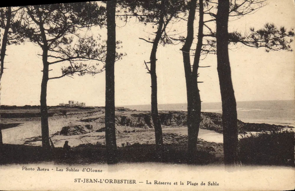 ST-JEAN-L'ORBESTIER — Die Reserve und der Sandstrand — Photo Astra - Vorderseite