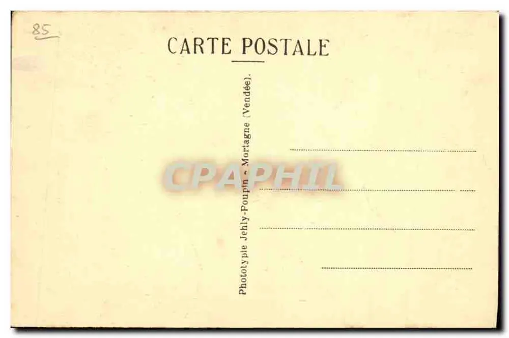 Iglesia de Maillezais (Vendée) — siglo XII — Mon. hist. — Phototype Jehly-Poupin - Reverso