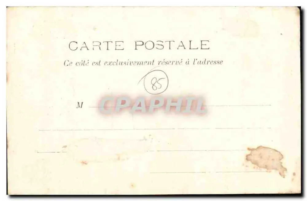 Les Essarts (Vendée) — Il vecchio Castello — Lib. E. Poupin, Mortagne - Verso