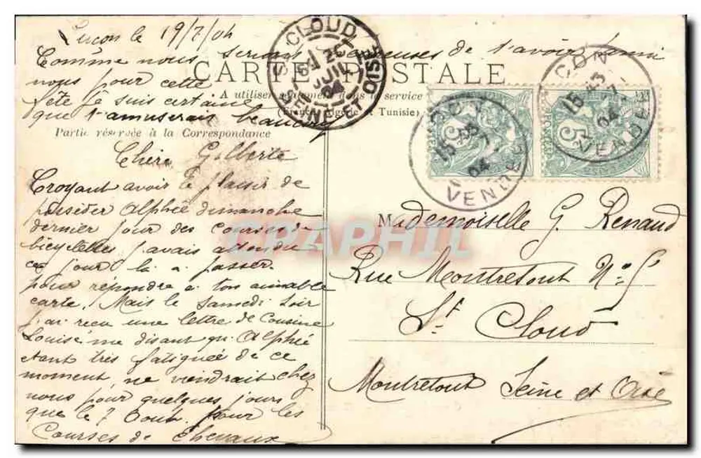 Champ-Saint-Père — Castelo da Gaudinière — G. Moreau, Editor - Verso