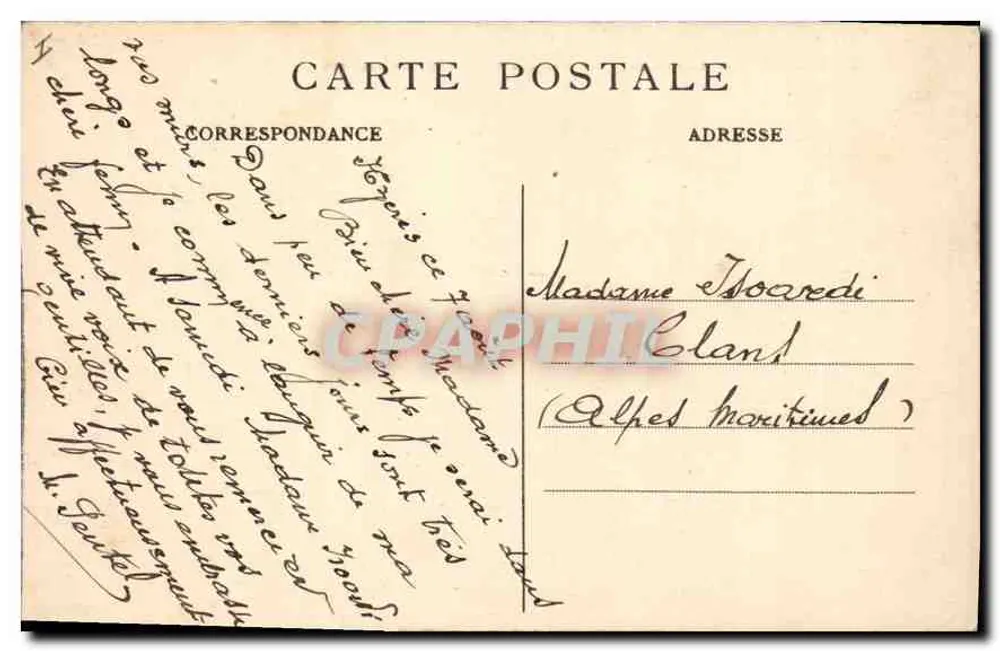Hyères-les-Palmiers — Küste — Studie von Felsen — Cliché Giraud - Rückseite