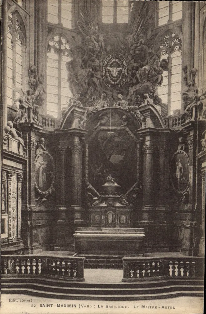 Saint-Maximin (Var) : A Basílica, O Altar-Mestre - Frente