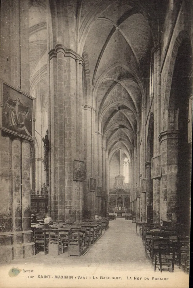 Saint-Maximin (Var) : Die Basilika, Die Nave des Rosenkranzes — Revest, n°102 - Vorderseite