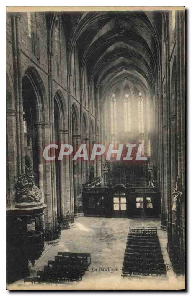 A Basílica — vista interior — Imp. E. Le Dolez, Paris - Frente
