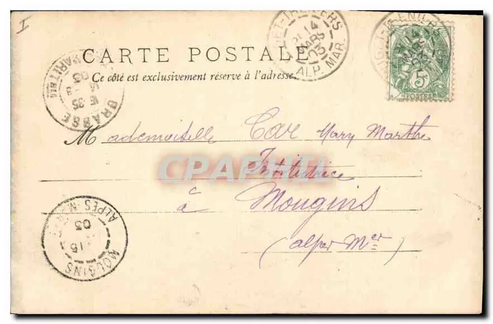 Gorges de DALUIS - Tal des Var (Alpes-Maritimes) — Giletta-Ausgabe, Foto., Nice, Nr. 7272 - Rückseite
