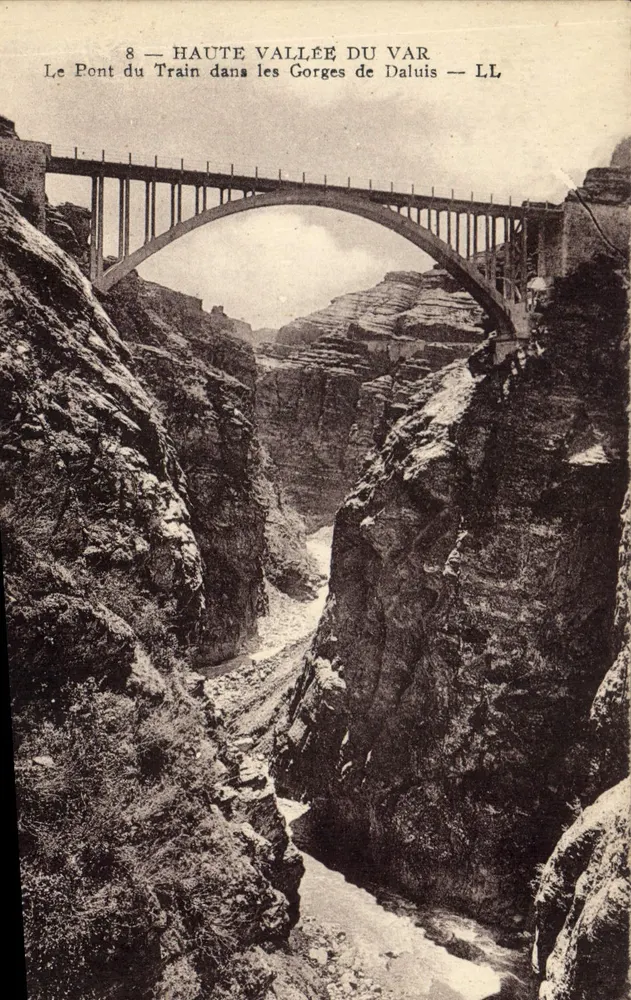 Der Zugbrücke in den Schluchten von Daluis — HOHE TAL DES VAR — LL - Vorderseite