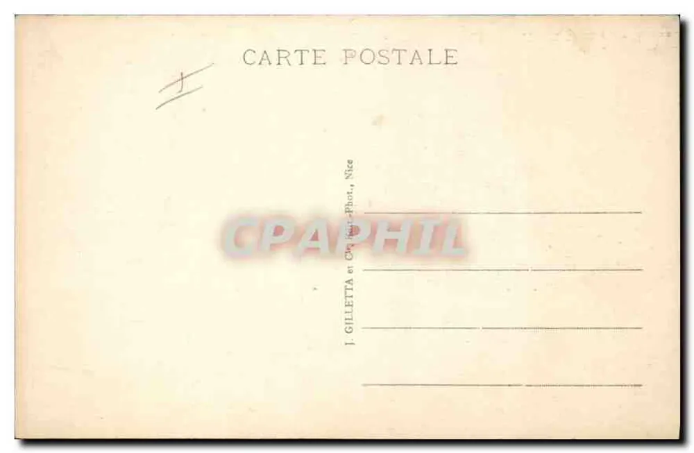 Cabbé-Roquebrune (A.-M.) — Le Vieux Château — Edit. Gilletta - Achterkant