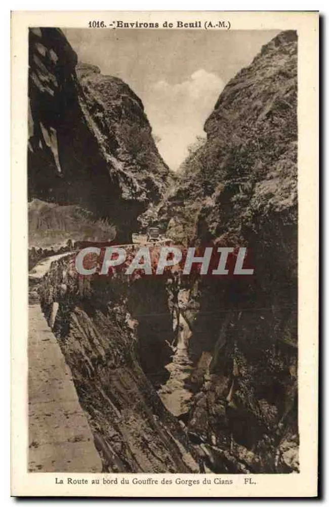 Gorges du Cians — Die Straße am Abgrund — PL. n°1016 - Vorderseite
