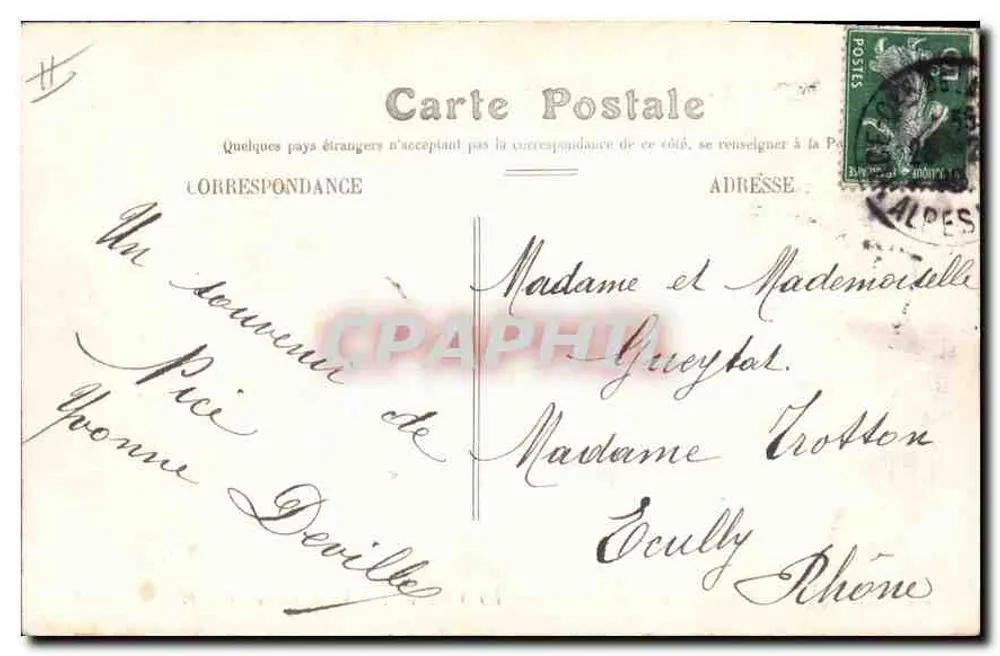 Cimiez — Ruínas das Arênes — Edição Picard, Nîmes - Verso