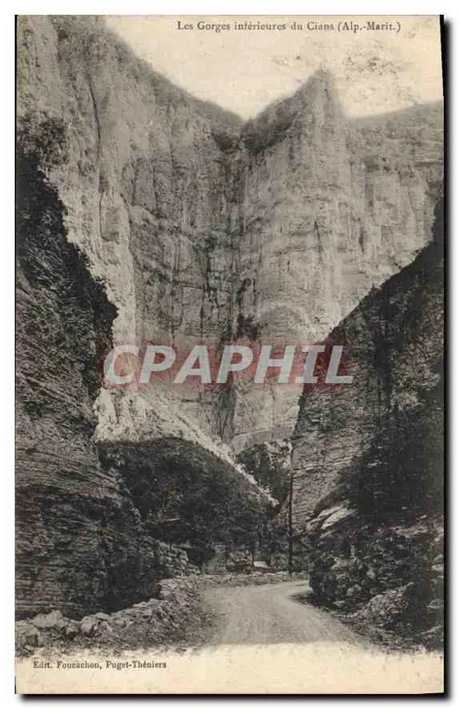As Gorges inferiores do Cians (Alp.-Marit.) — Editor Foucauchon, Puget-Théniers - Frente