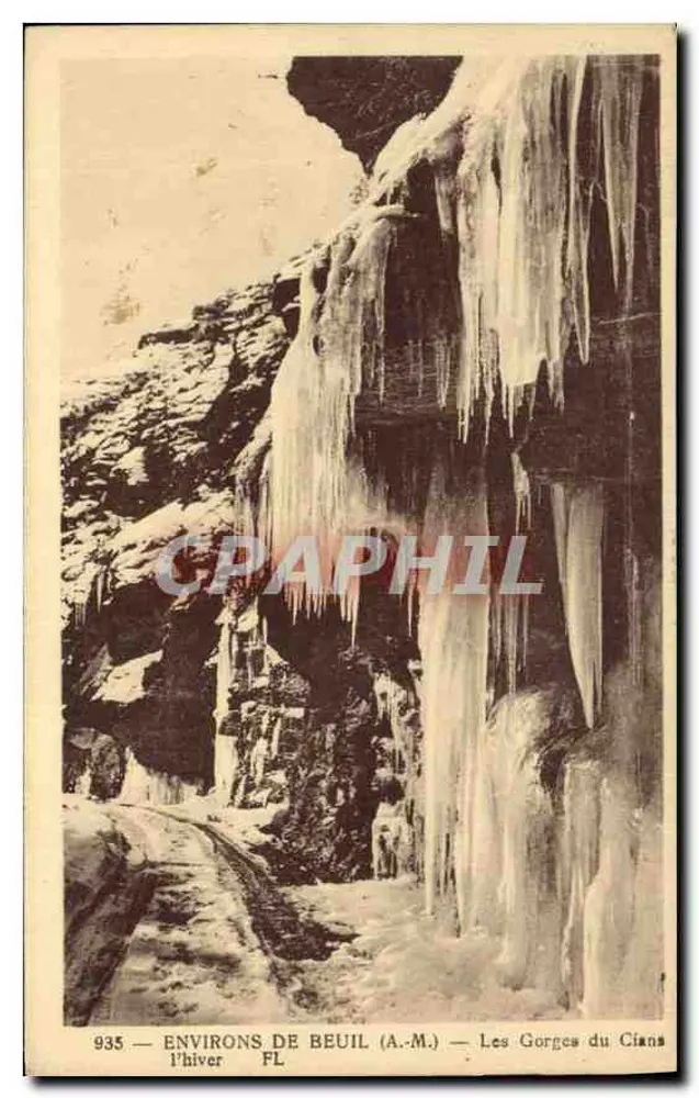 Umgebung von Beuil (A.M.) — Les Gorges du Cians — Winter - Vorderseite