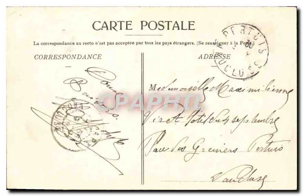 Lembrança da Provença — La Farandole — Fot. Blanchin, Tarareon - Verso