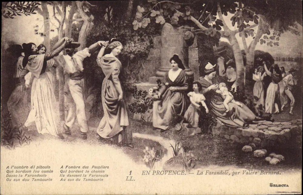 In der Provence — La Farandole, von Valère Bernard — Selbota - Vorderseite