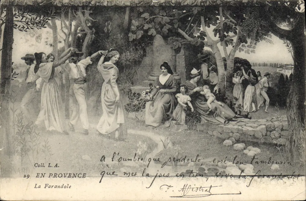 A Farandole — Dança provençal — Coleção L.A. / Bernard, n°29 - Frente