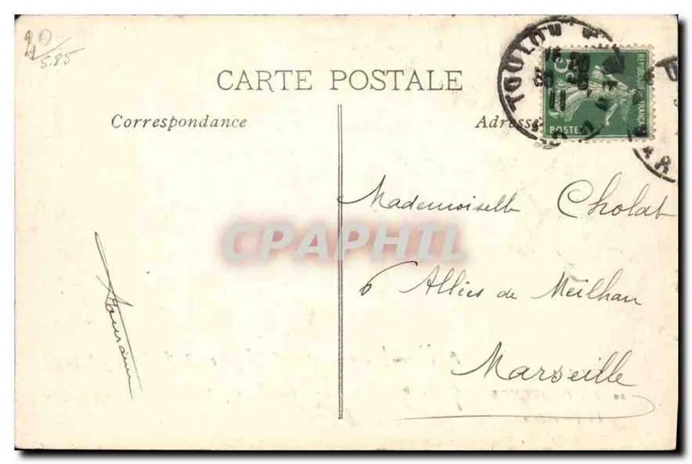 A Farandole — Dança provençal — Coleção L.A. / Bernard, n°29 - Verso