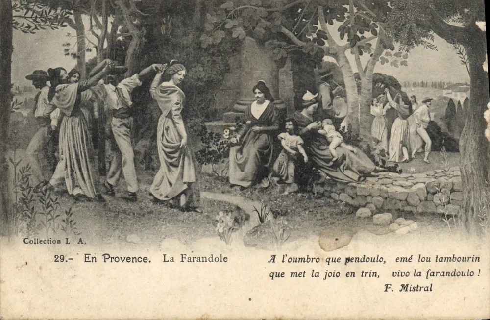 Na Provência. A Farandole — F. Mistral — Coleção L.A. n°29 - Frente