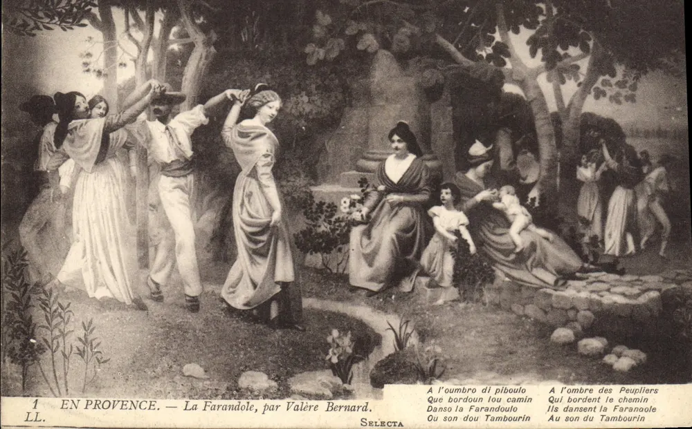 Em Provença — La Farandole, por Valère Bernard — Selecta - Frente