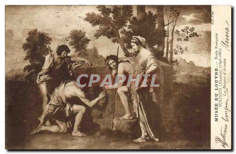 O Pastor de Arcádia — Museu do Louvre — Escola Francesa — POUSSIN (Nicolas) (1594-1665) - Frente