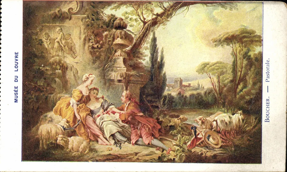 Pastoral — Boucher — Museu do Louvre - Frente