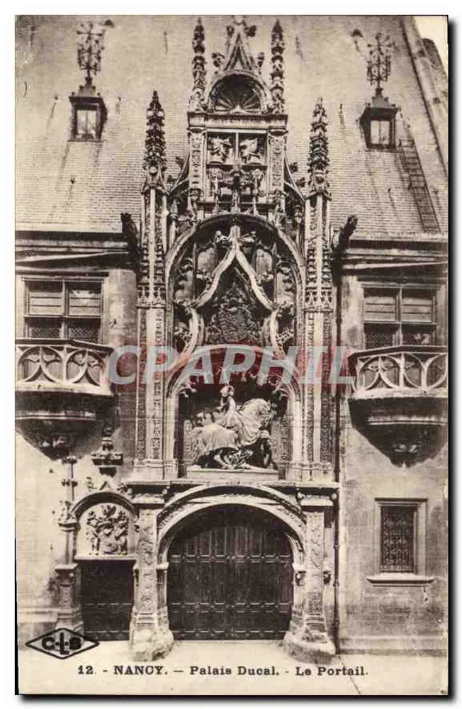 NANCY — Palácio Ducal — O Portal — C.L.S. n°12 - Frente