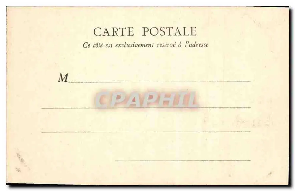 Calais — Muzeum (dawna rada miasta) — B.J.C. Paryż - Rewers