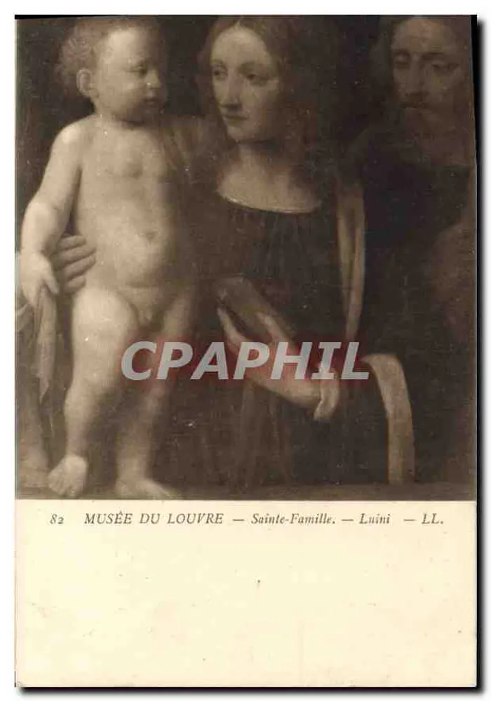 Santíssima Família — Museu do Louvre — Luini — LL. — n°82 - Frente