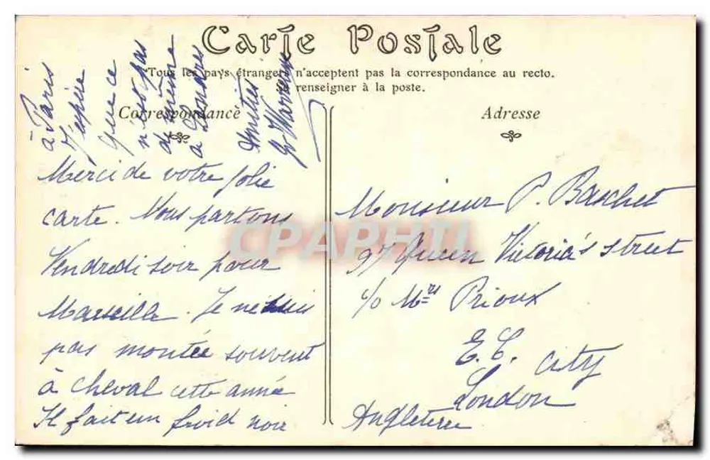Madame Le Brun und ihre Tochter — Französische Schule — ND Phot - Rückseite