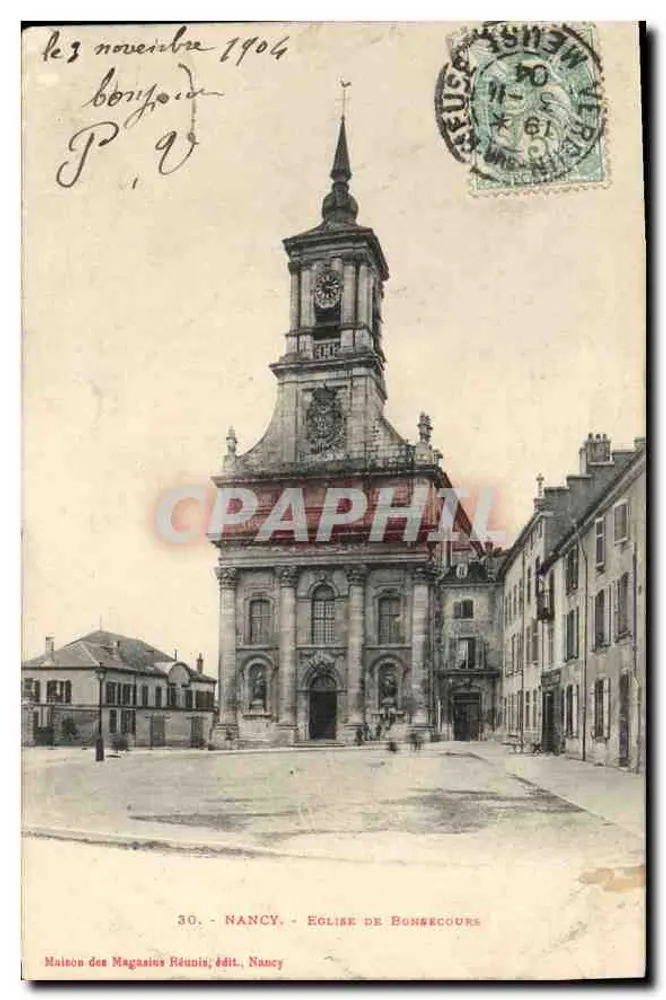 Igreja de Bonnécours — Nancy — editor: Maison des Magasins Réunis, n°30 - Frente