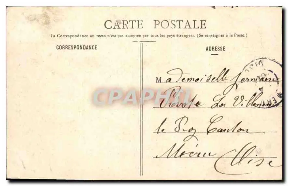 Nancy - Hémicycle de la Carrière & Palais du Gouvernement — Verlag Adrien, Nr. 7 - Rückseite