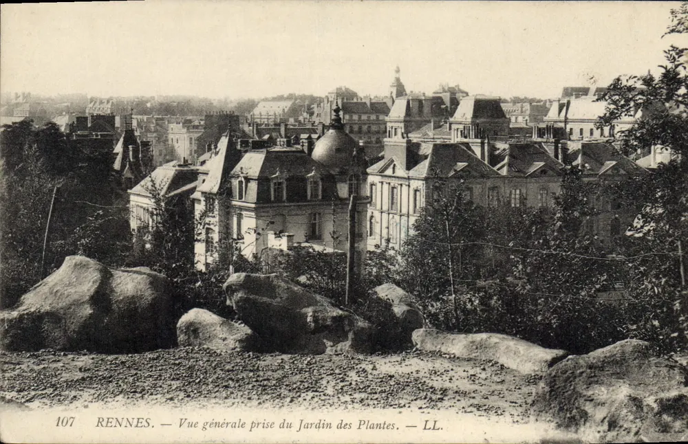 Rennes — Allgemeine Ansicht vom Jardin des Plantes — LL. — Nr. 107 - Vorderseite