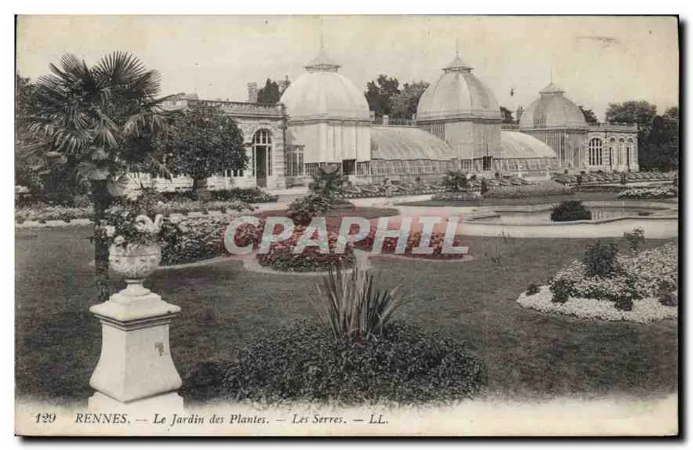 Rennes — Der Botanische Garten — Die Gewächshäuser — LL. — N° 129 - Vorderseite