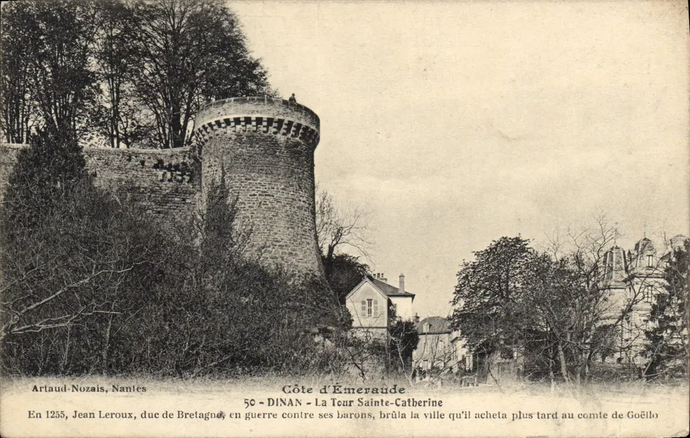 Dinan - Turm Sainte-Catherine — Küste der Saphir — Artaud-Nozais, Nantes, n°50 - Vorderseite