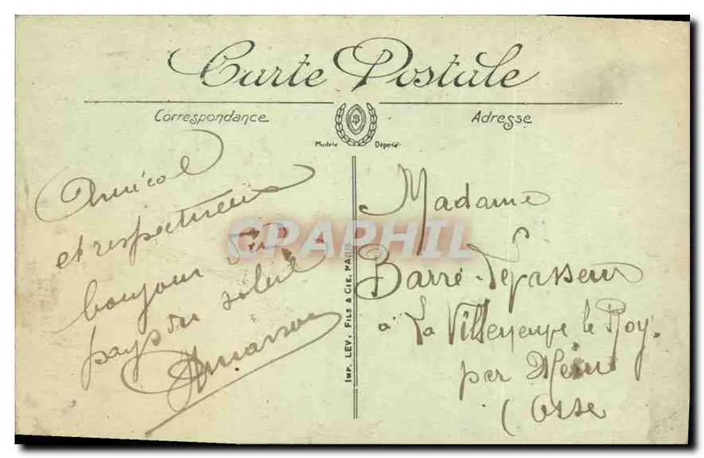 Marseille. Rond-Point und Promenade du Prado — LL. - Rückseite