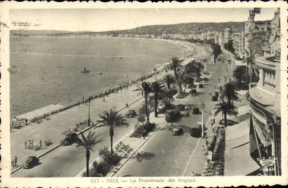 Nice — A Promenade dos Ingleses — Ed. d'Art Munier, n° 637 - Frente