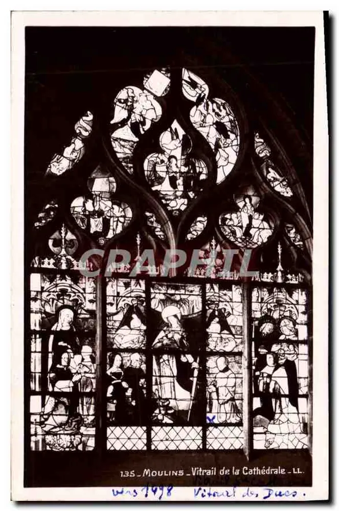 Moulins — Vitral da Catedral — LL. 135 - Frente