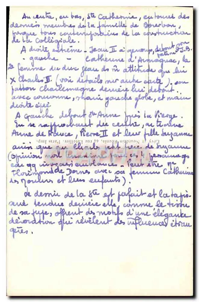 Moulins — Vitral da Catedral — LL. 135 - Verso