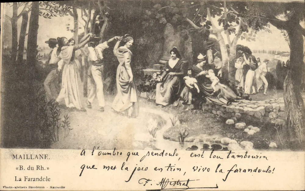 La Farandole — Maillane — Fotolaboratório Baudouin - Marseille - Frente