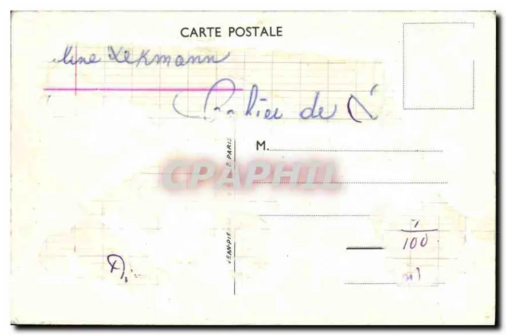 Provence — carta postal ilustrada — editor ODE - Verso