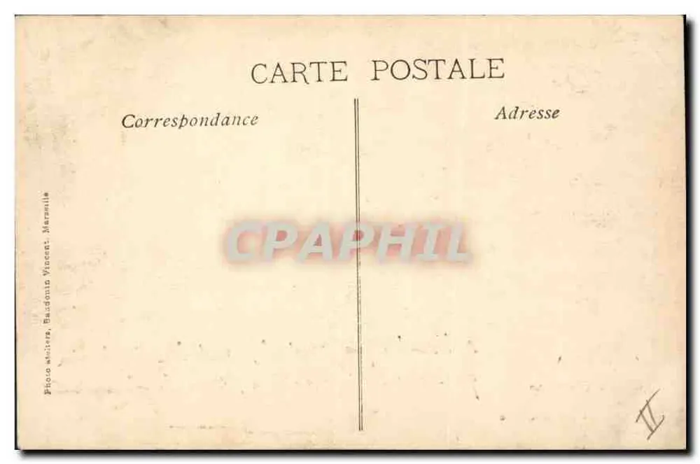 Na Provença — A Farandole — Foto seriada, Bardonin Vincenet, Marselha - Verso
