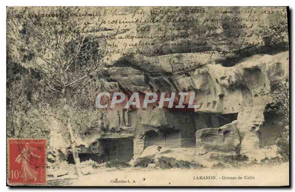 LAMANON - Grutas de Calès — Coleção L. A. - Frente