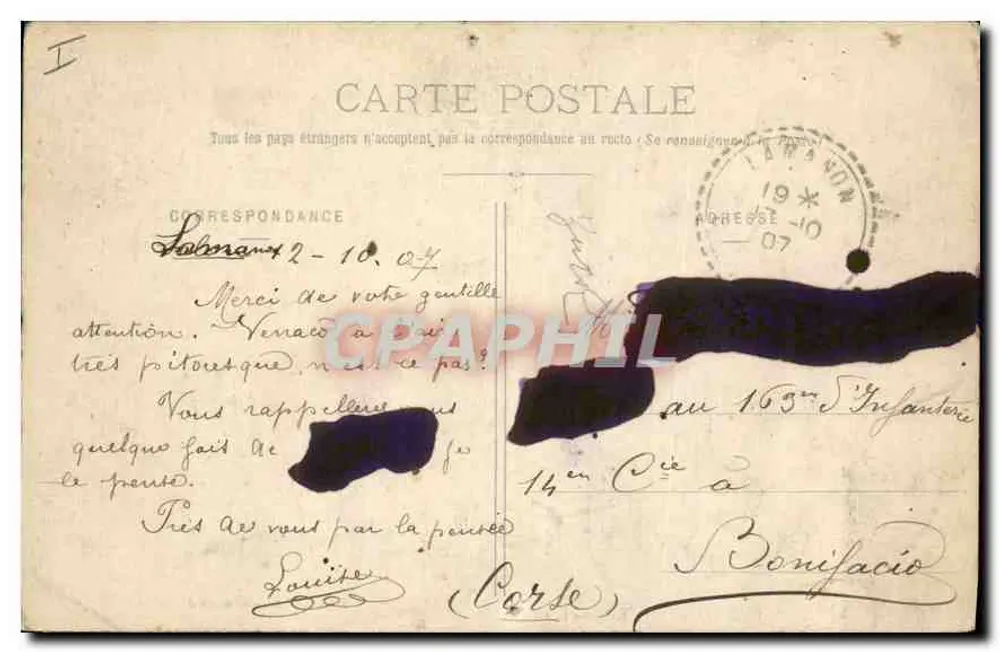 LAMANON - Grutas de Calès — Coleção L. A. - Verso